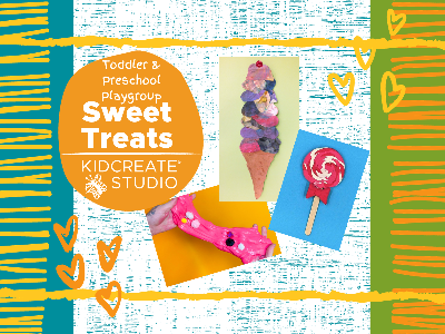 Kidcreate Studio - Chicago Lakeview. Toddler & Preschool Playgroup- Sweet Treats (18 Months-5 Years)